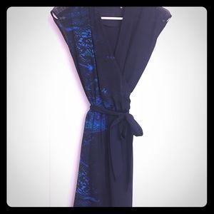 Elie Tahari Snake Print Wrap Dress